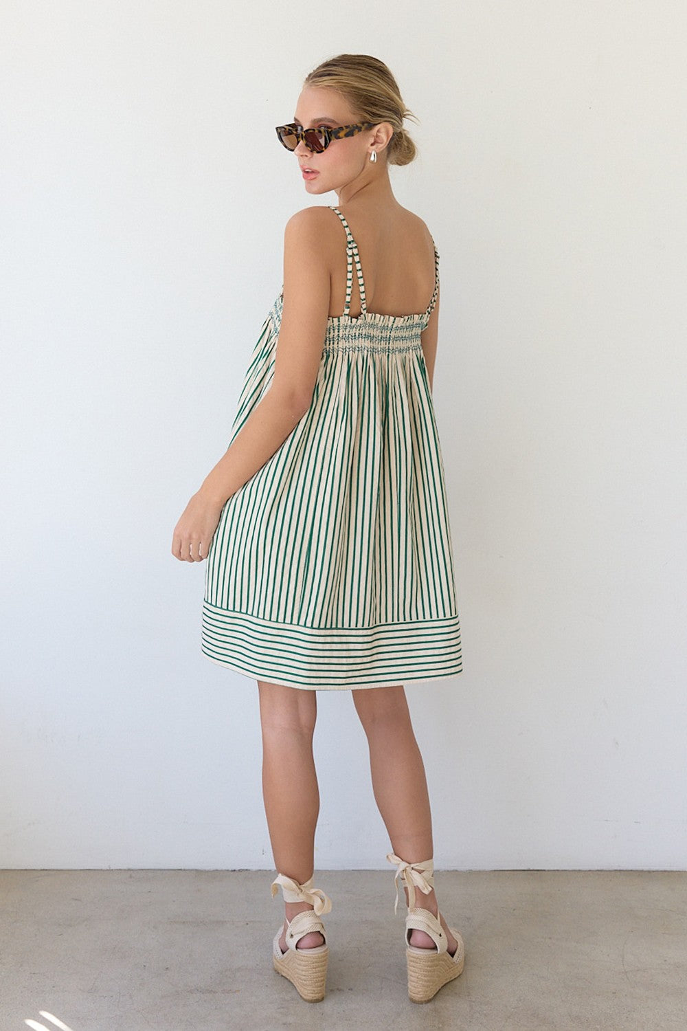 Scout Stripe Babydoll Dress