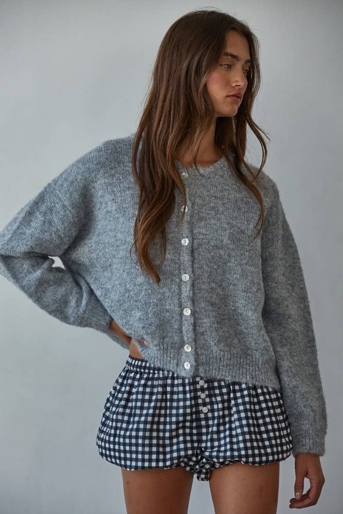 Elara Knit Button-Down Cardigan