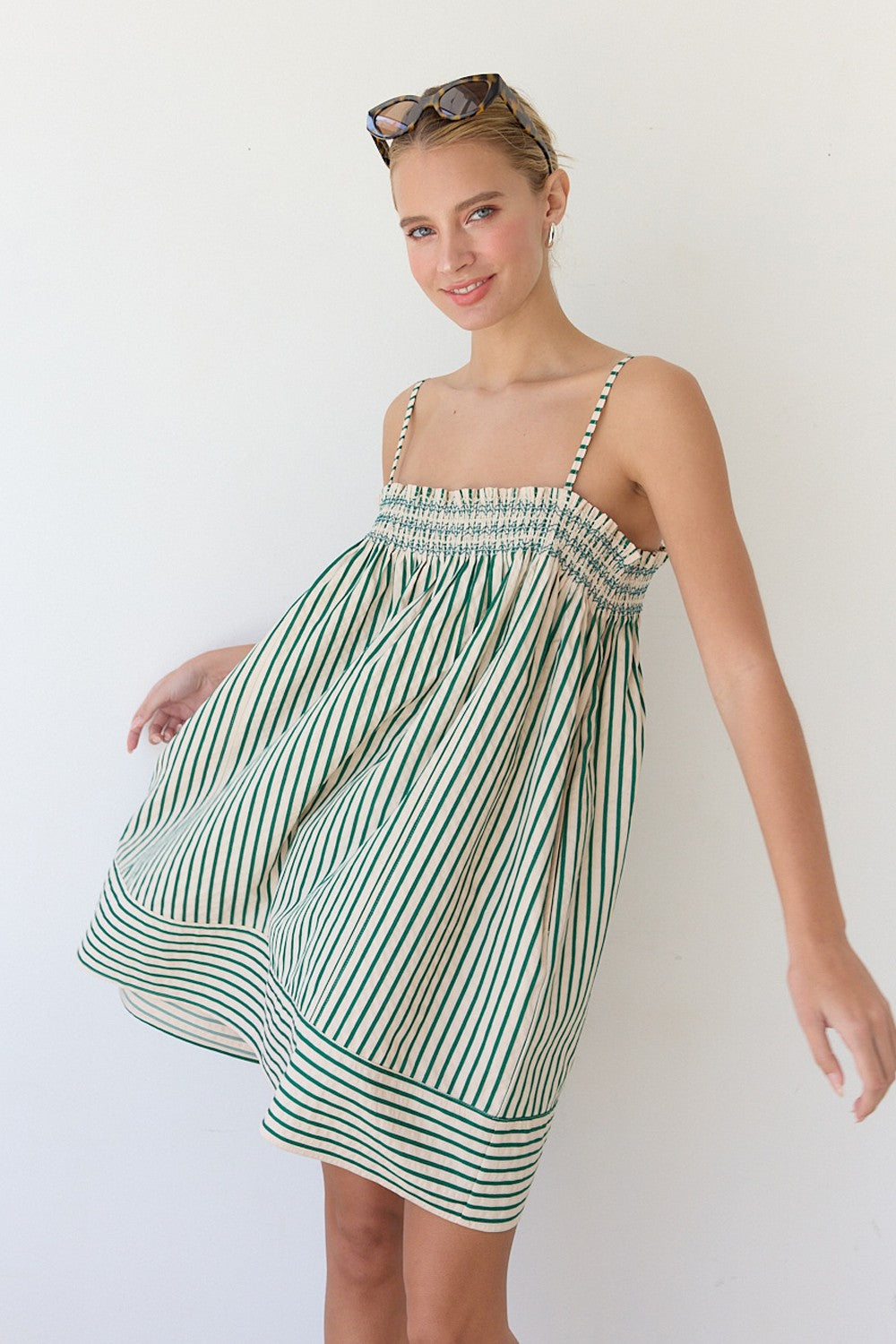Scout Stripe Babydoll Dress