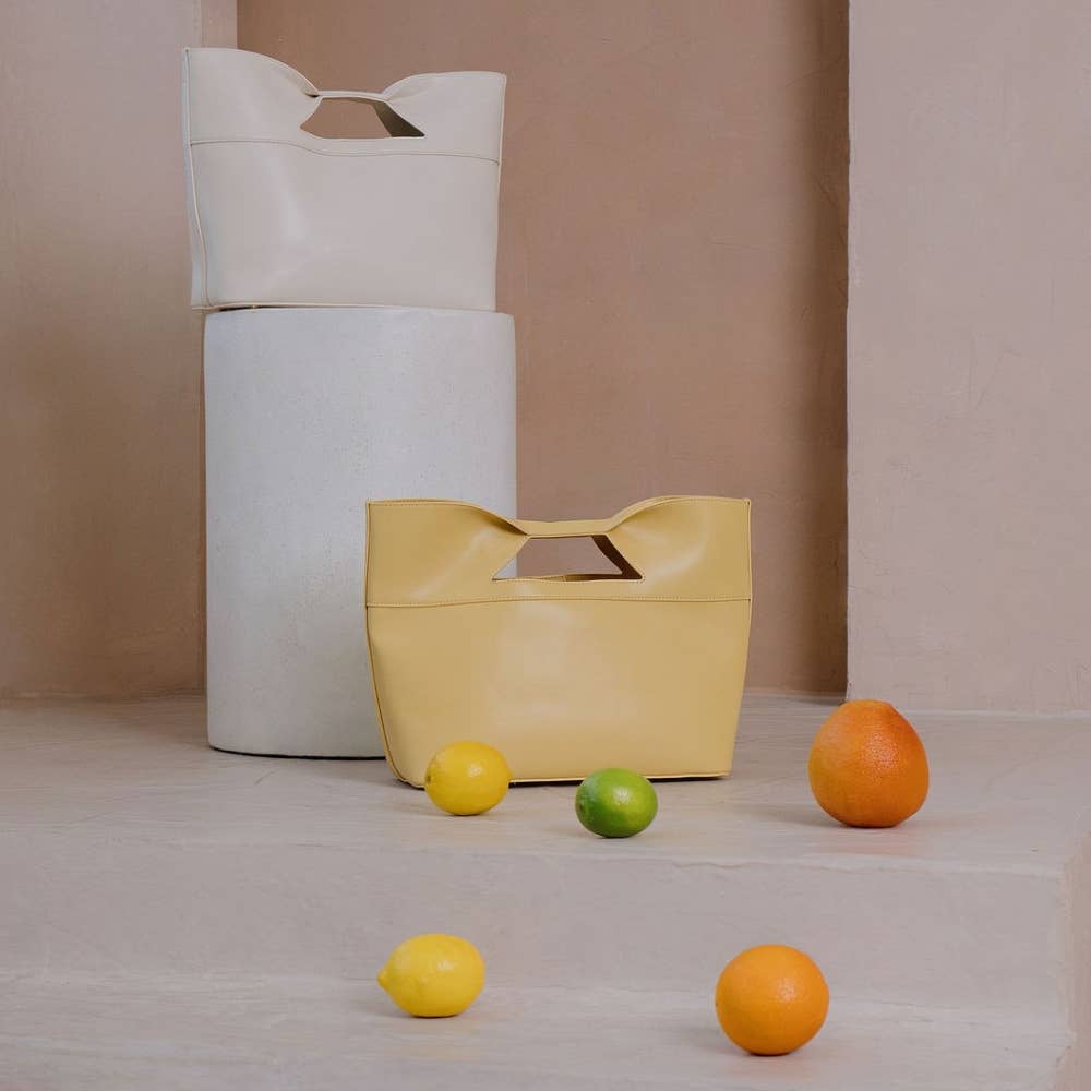 Jillian Yellow Recycled Vegan Tote Bag