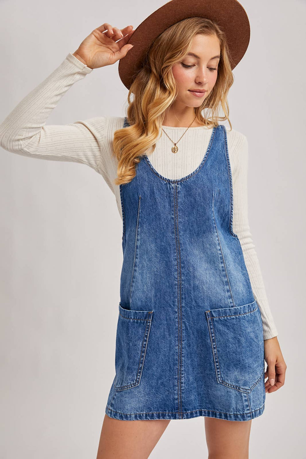 Lola Overall Denim Dress