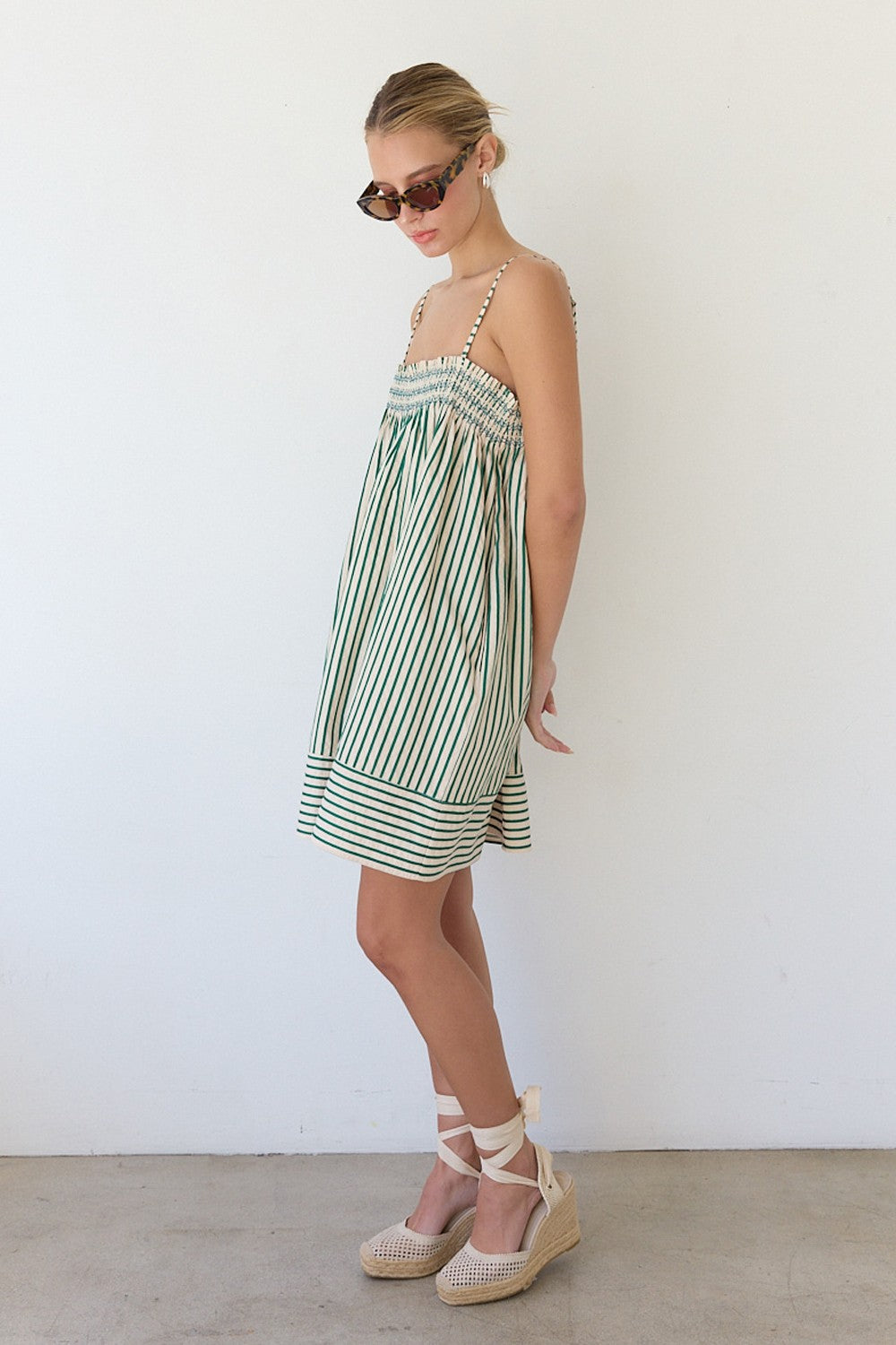 Scout Stripe Babydoll Dress