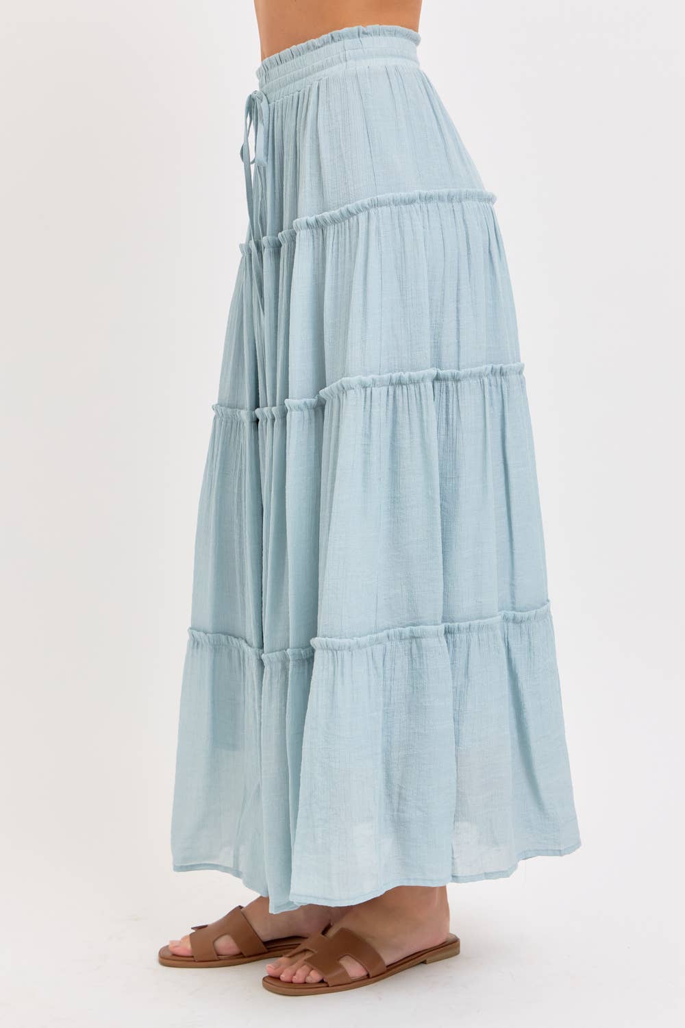 Lainey Skirt in Misty Blue