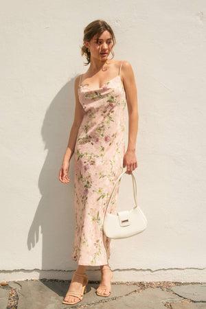 My Darling Cowl Neck Midi Slip Dress