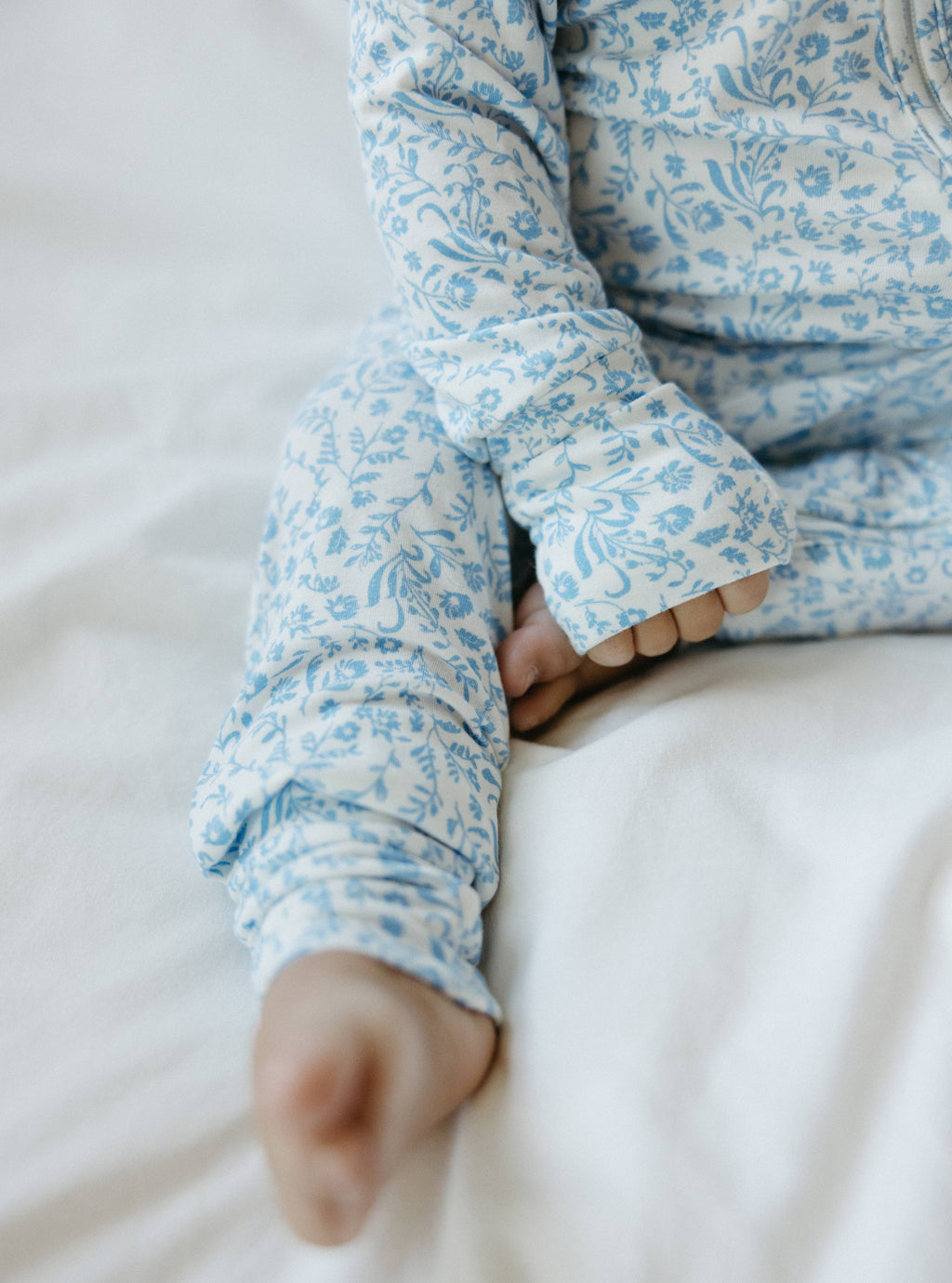 Swedish Floral Zip Pajamas