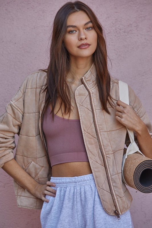 It's All Good Jacket in Mauve