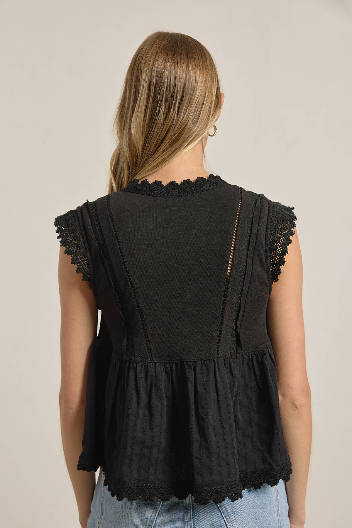 Rosalie Vintage Lace Peplum Top