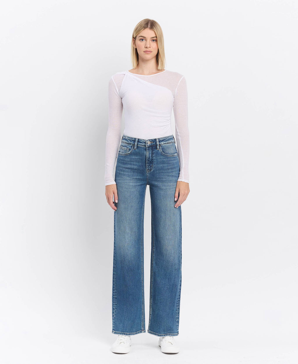 Hank Super High Rise Wide Leg Jeans