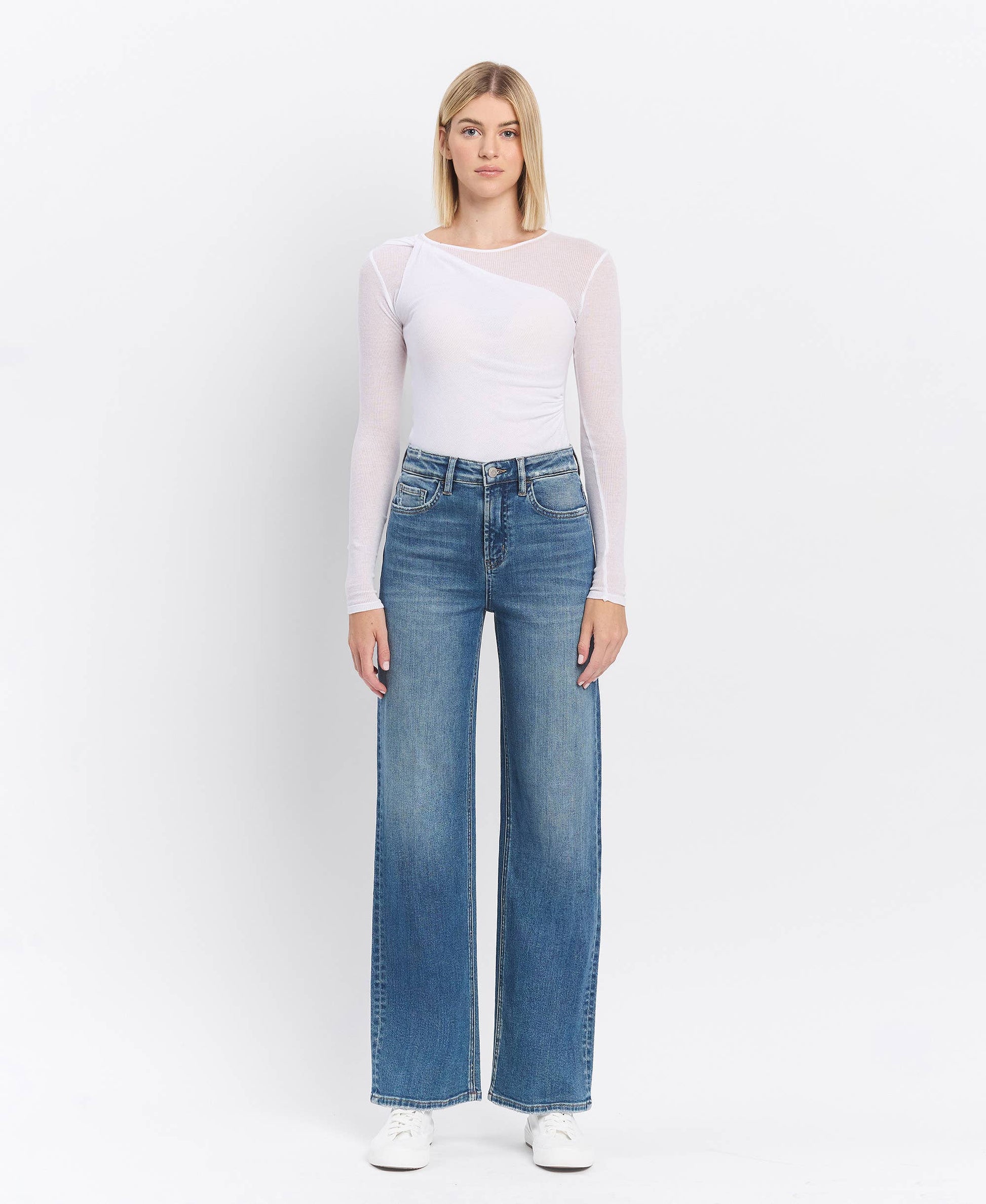 Hank Super High Rise Wide Leg Jeans