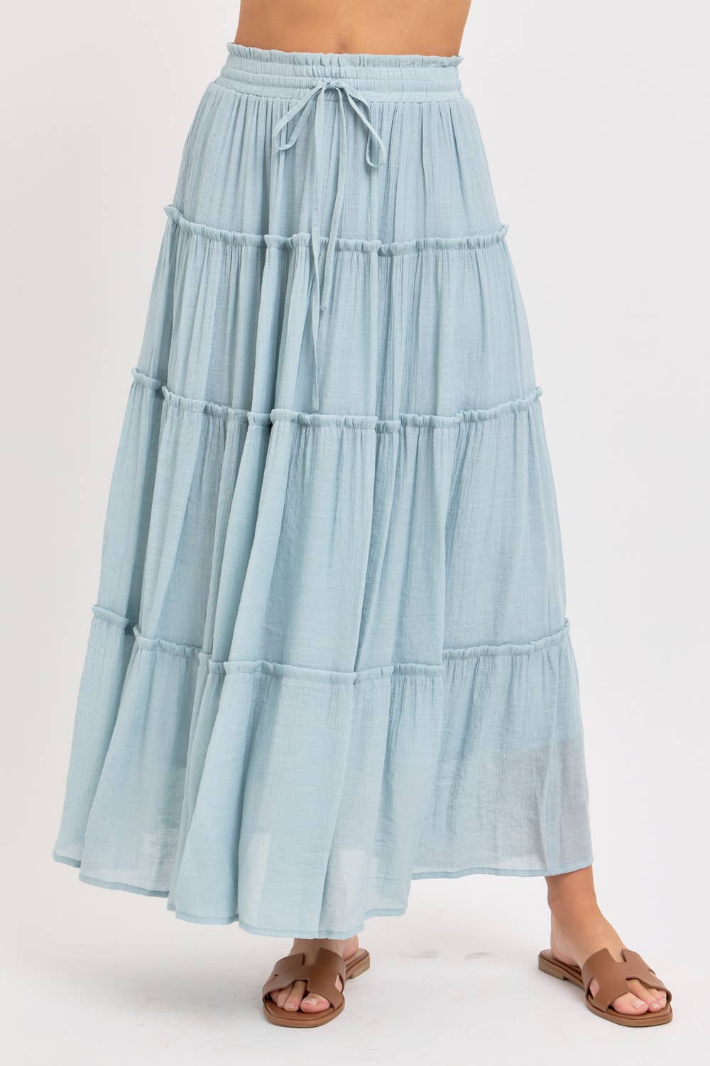Lainey Skirt in Misty Blue