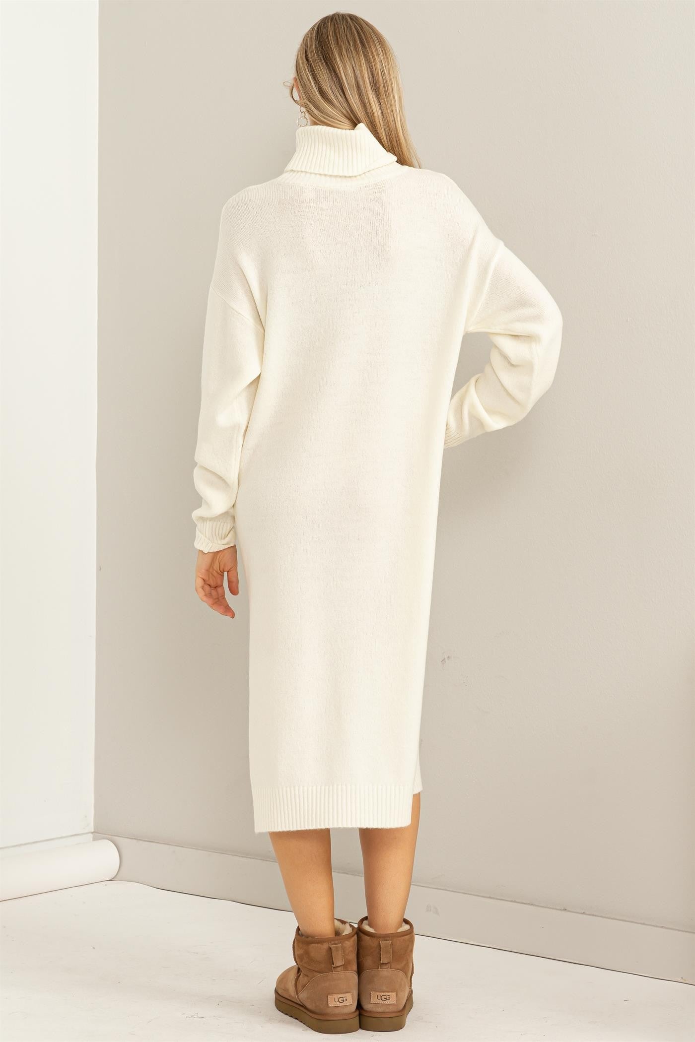 Elia Sweater Dress in Cream