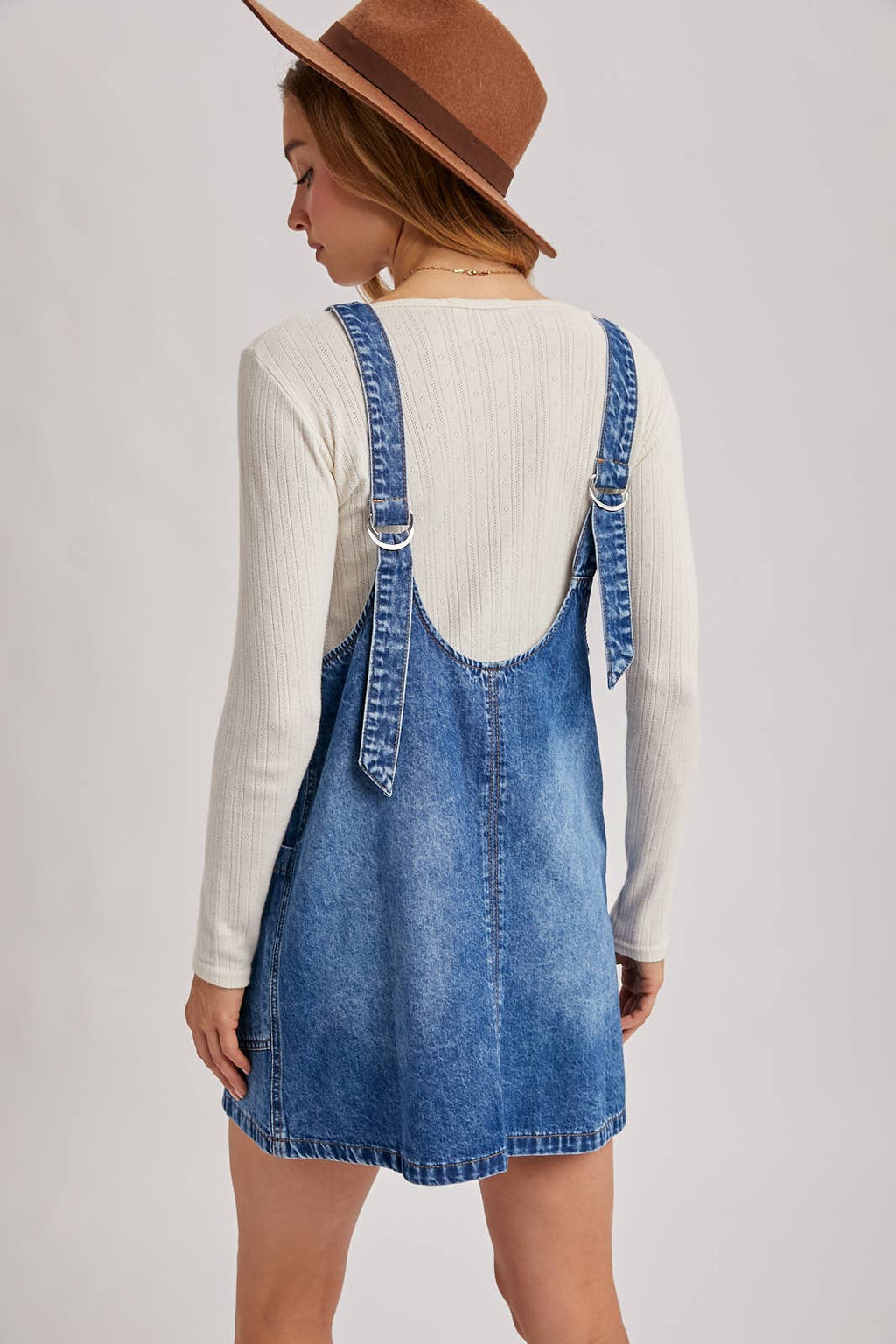 Lola Overall Denim Dress
