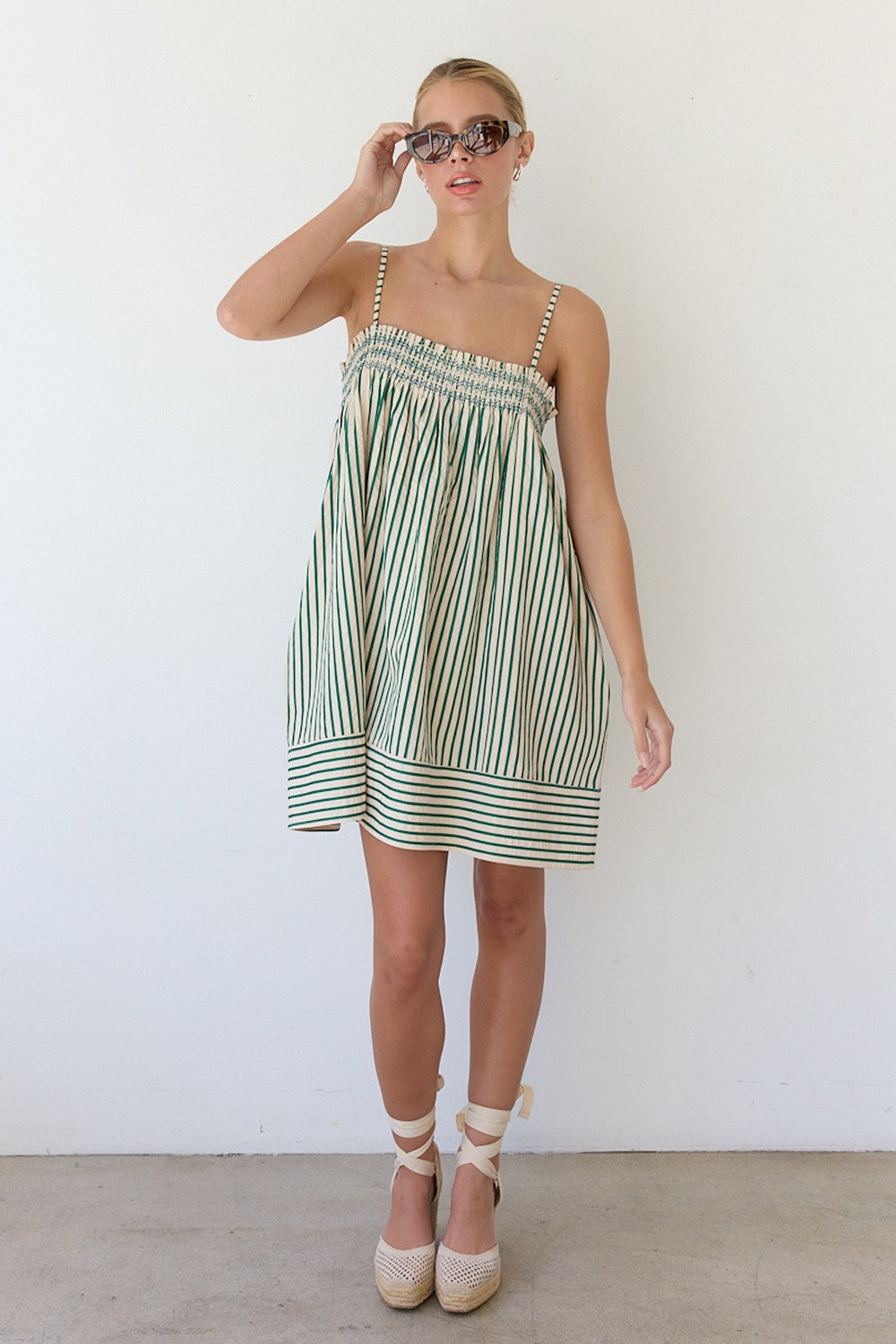 Scout Stripe Babydoll Dress