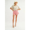 Audrey Red Striped Denim Shorts