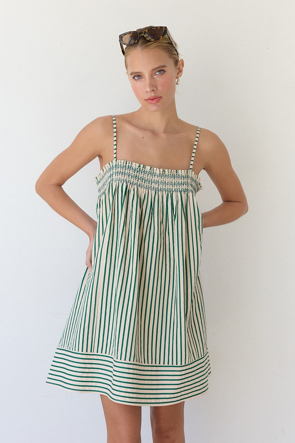Scout Stripe Babydoll Dress