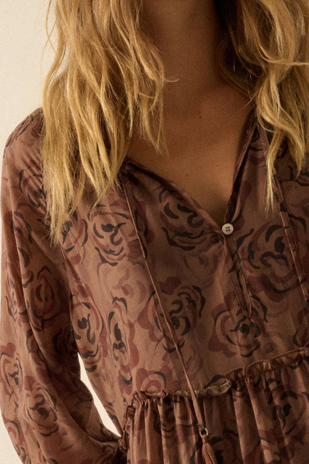 Eden Floral Tiered Midi Dress