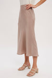 Miley Satin Midi Skirt