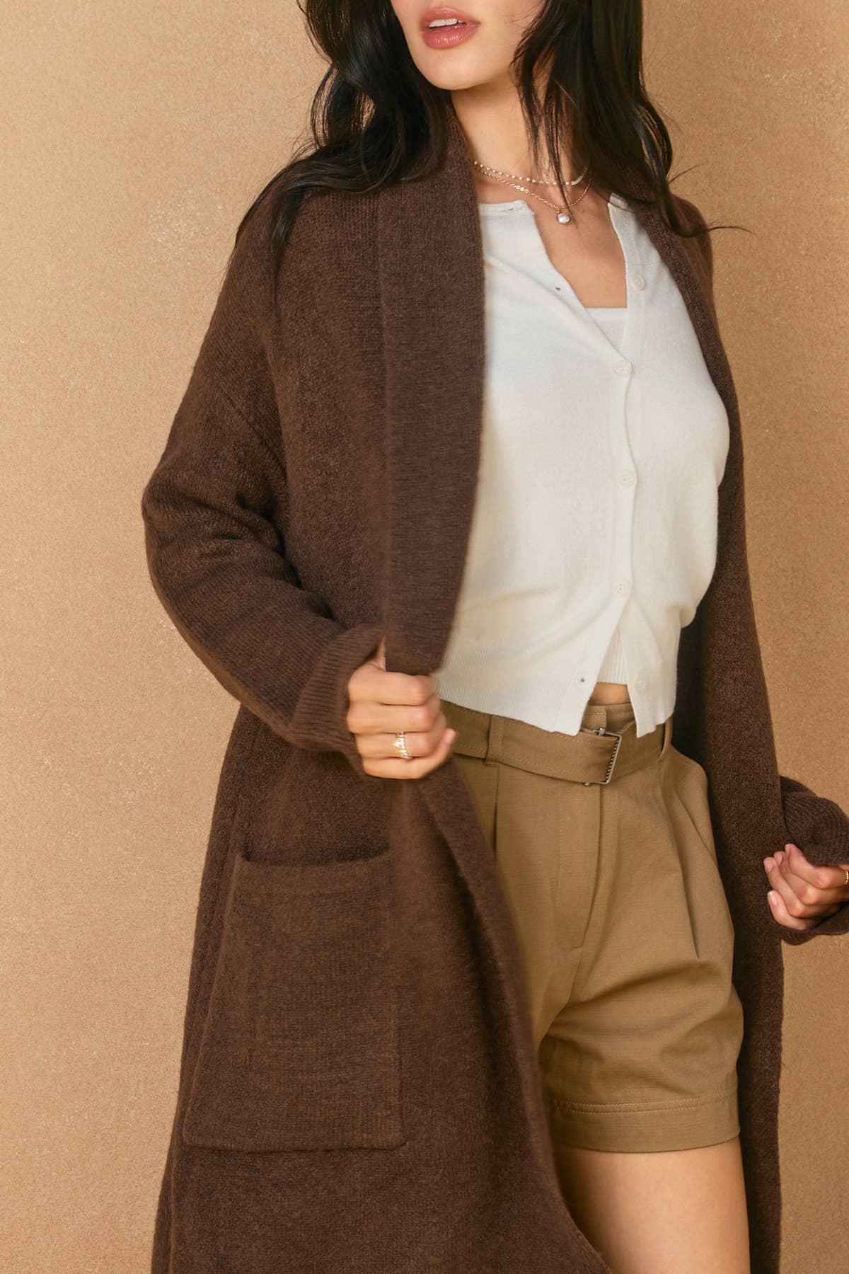 Cocoa Cloud Cozy Long Cardigan