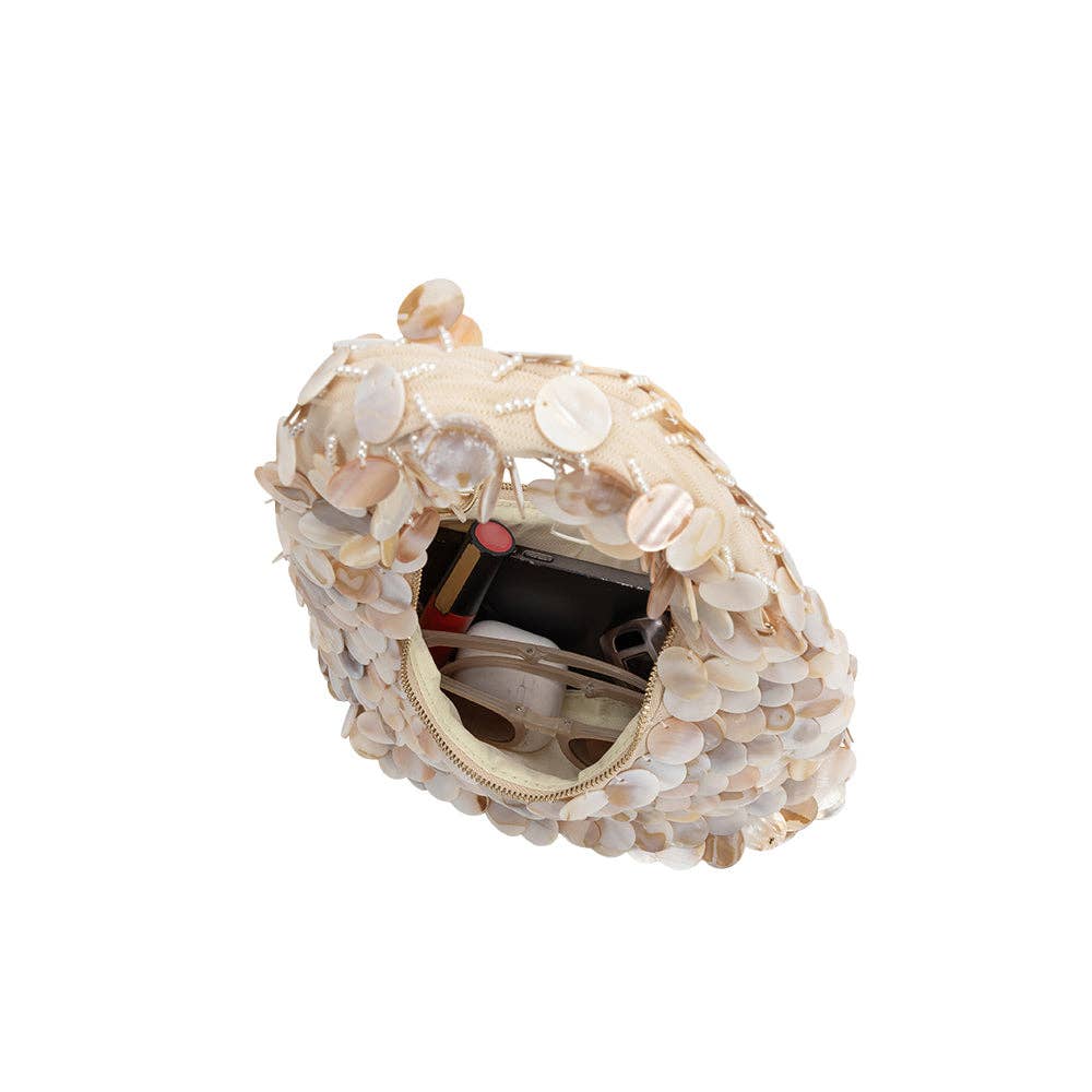 Marina Natural Shell Crossbody Bag