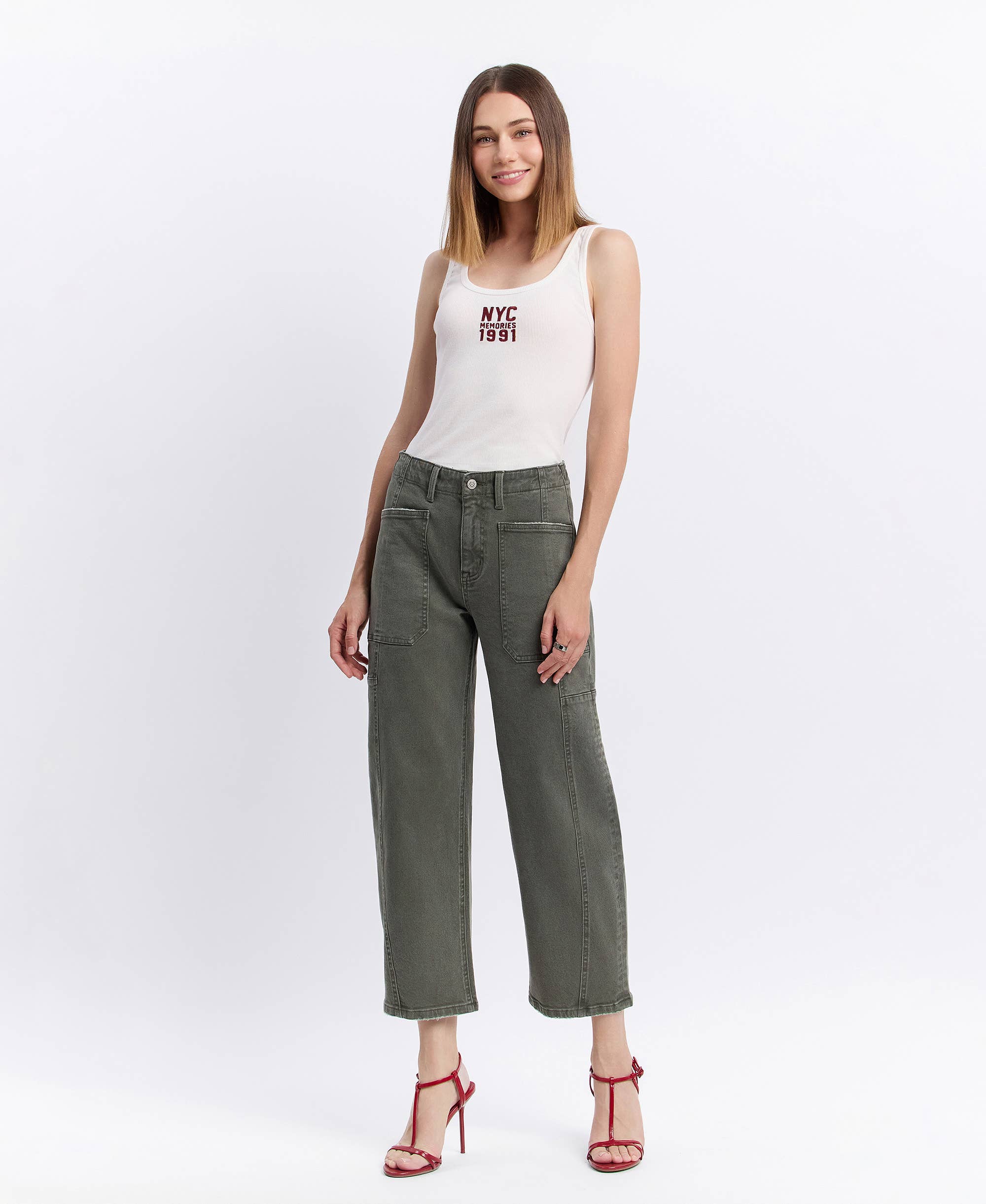 Forest High Rise Barrel Jeans