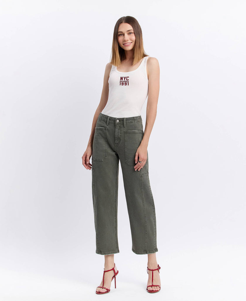 Forest High Rise Barrel Jeans