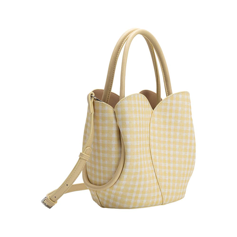 Tulip Bag in Yellow Gingham