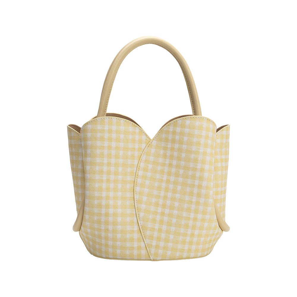 Tulip Bag in Yellow Gingham