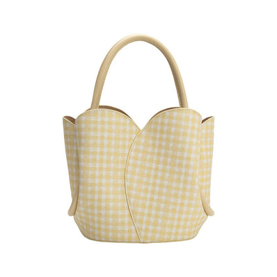 Tulip Bag in Yellow Gingham