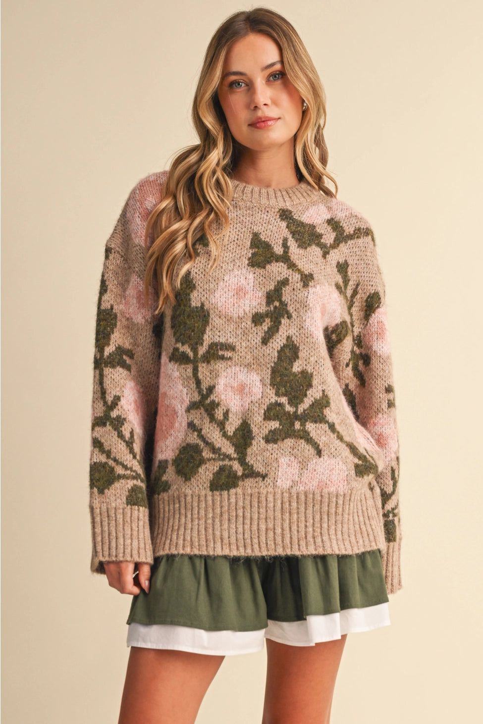 The Garden Hour Sweater in Taupe