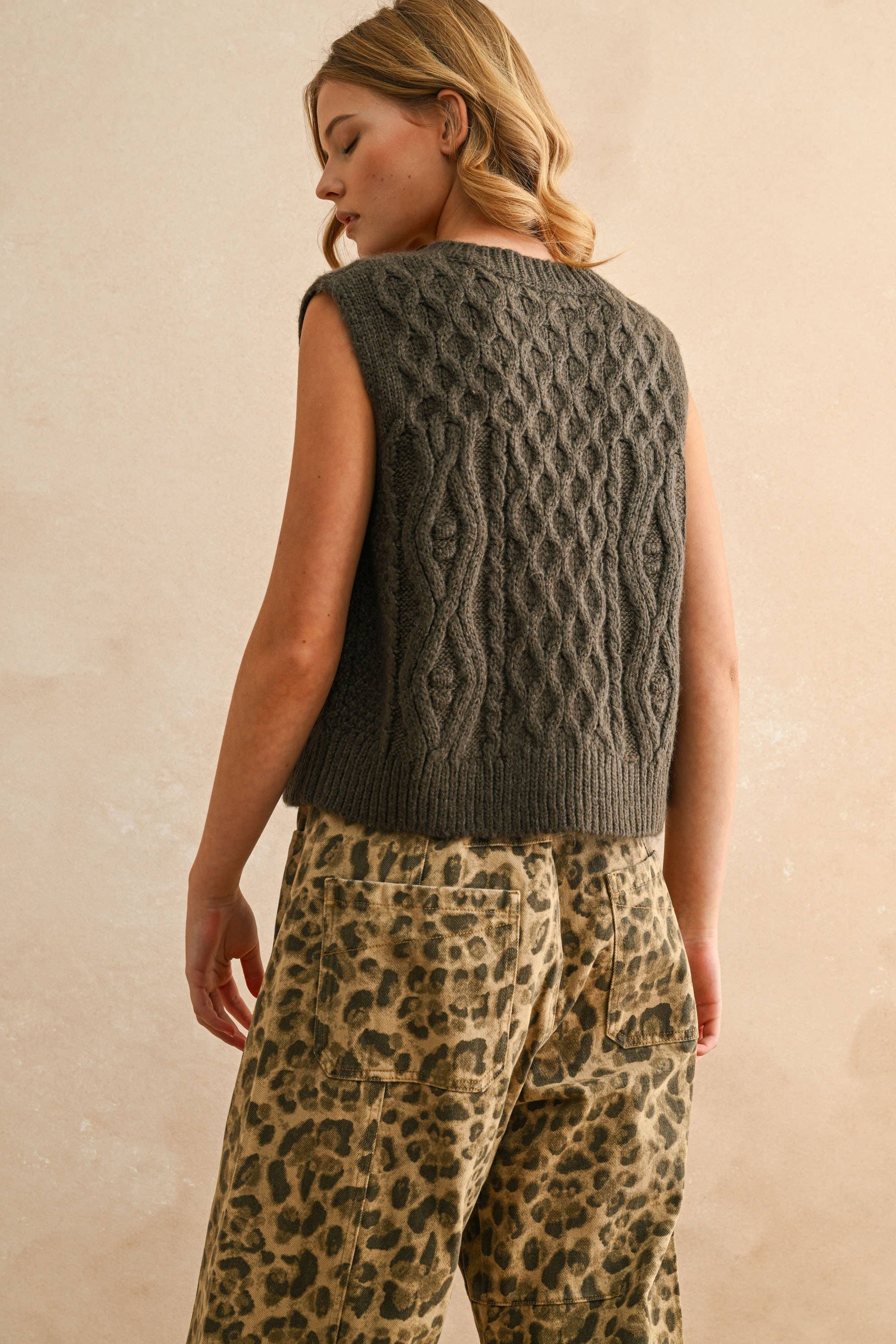 Olive Grove Knit Vest