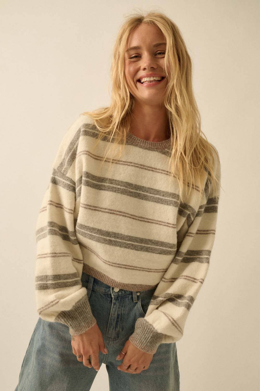 Lenny Striped Knit Sweater