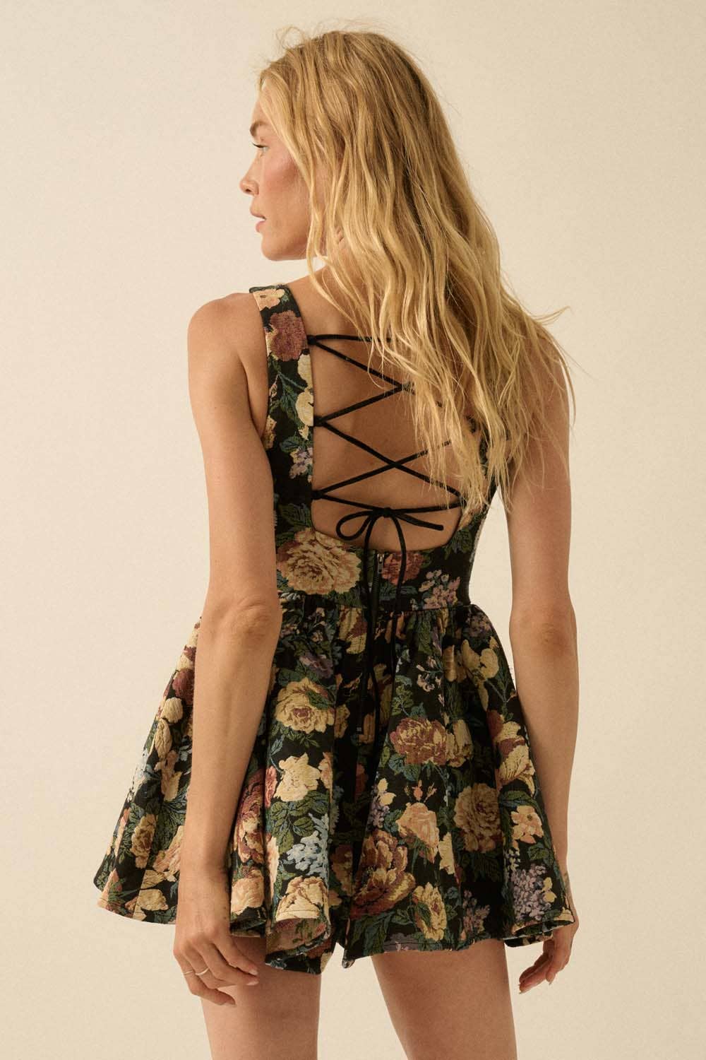 Remi Floral Jacquard Romper