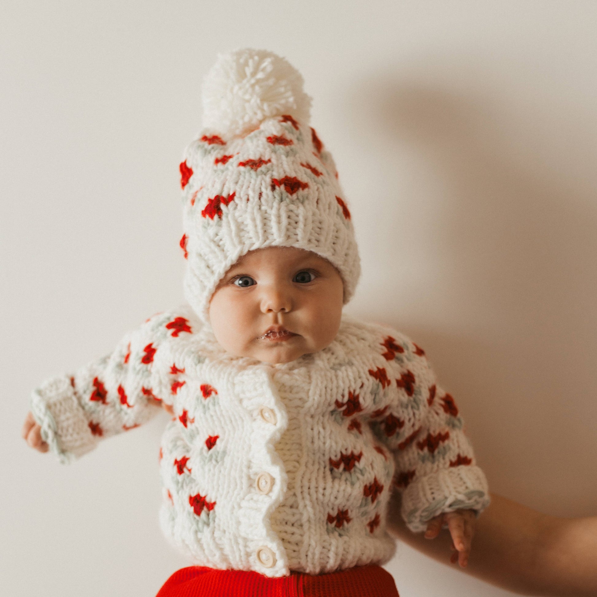 Bitty Blooms Holiday Baby Beanie