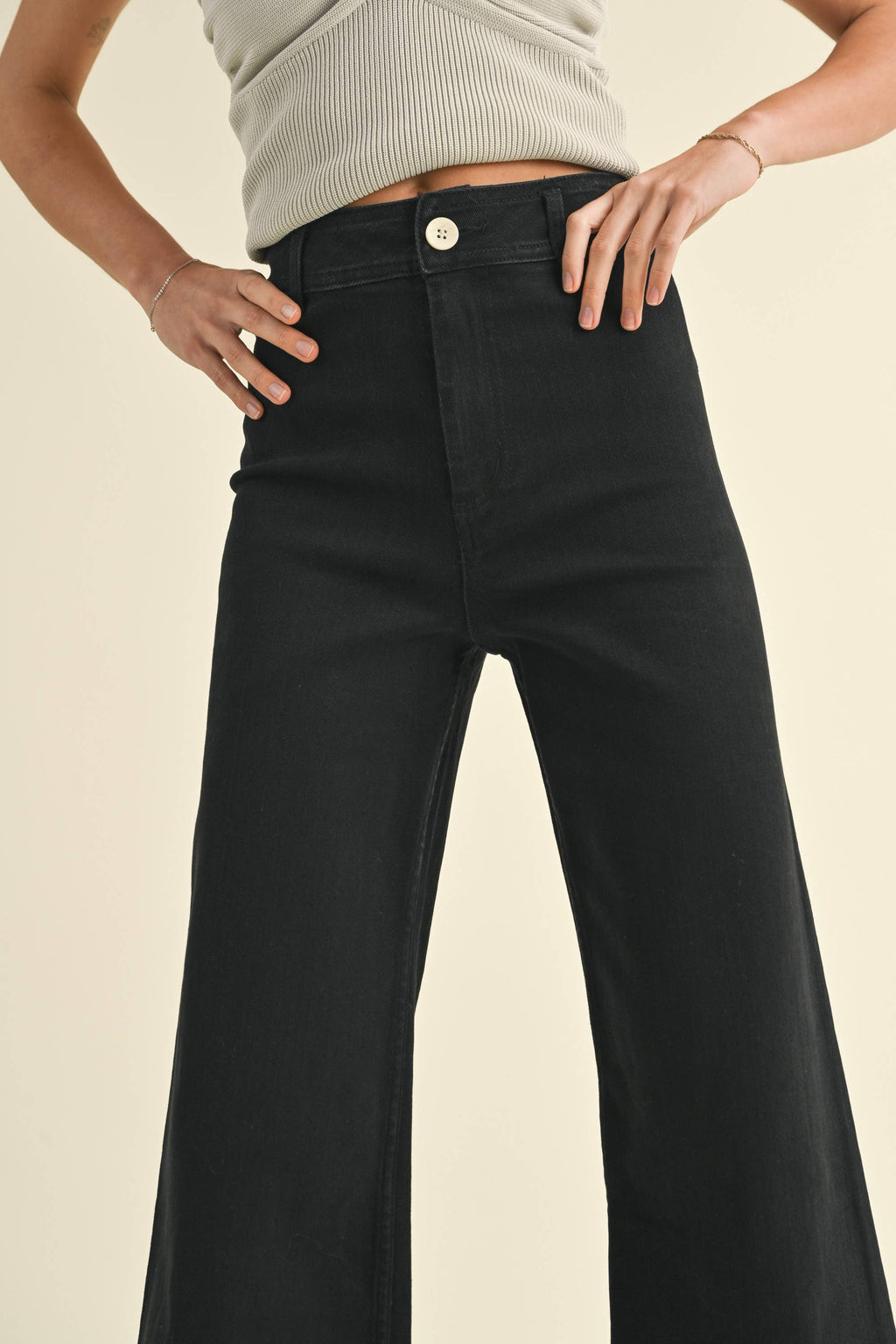 Ren Wide Leg Jeans in Black