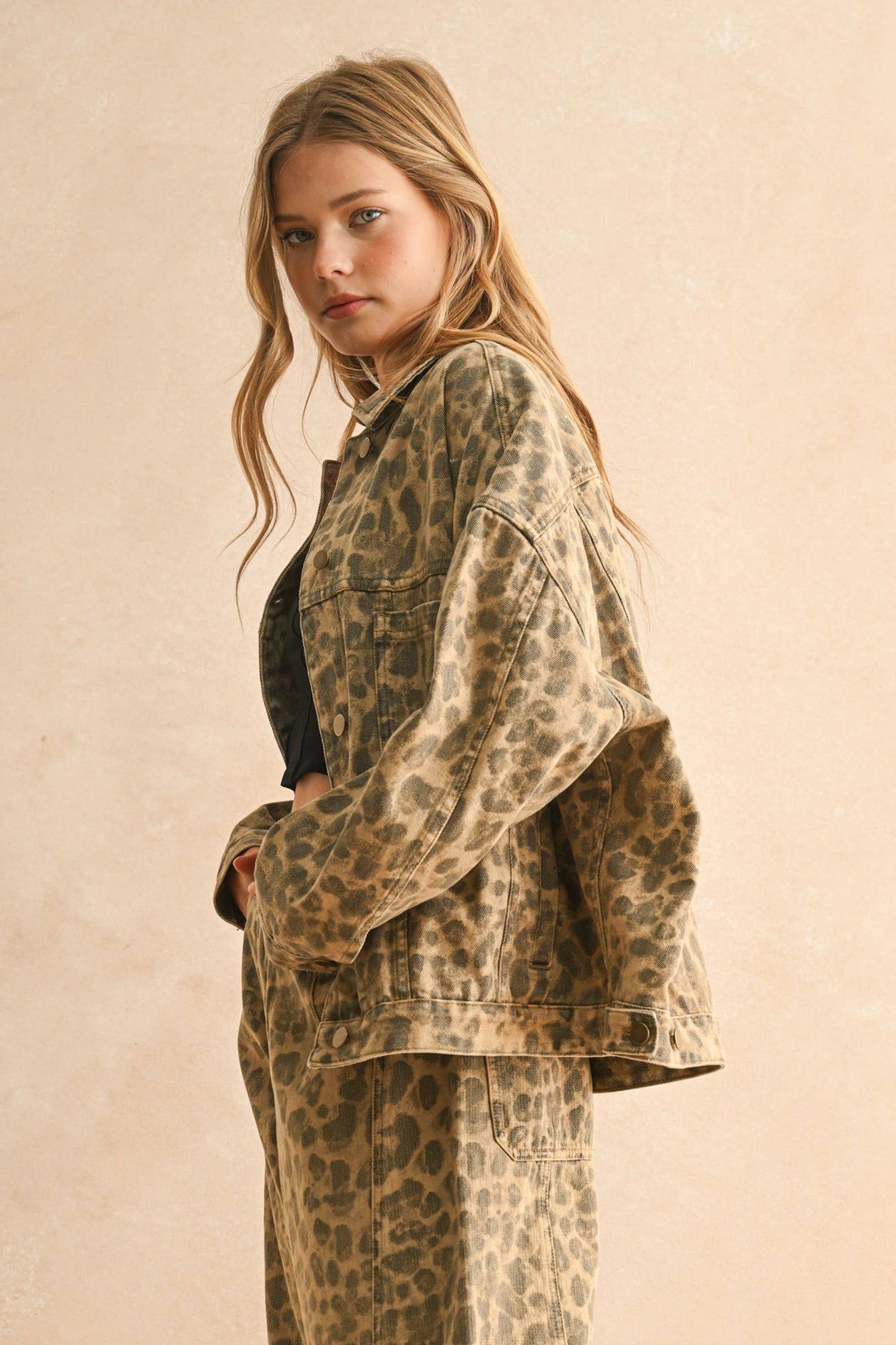Hazel Leopard Printed Jacket