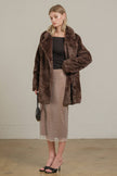 Chocolate Mocha Faux Fur Jacket