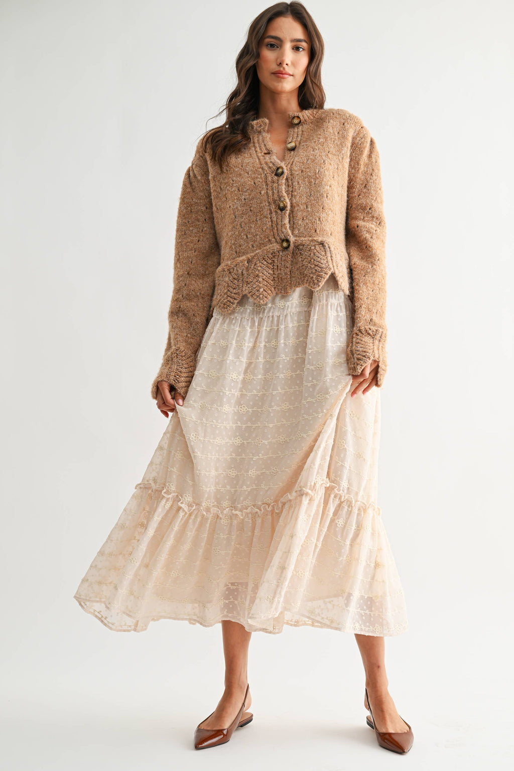 James Textured Knit Cardigan