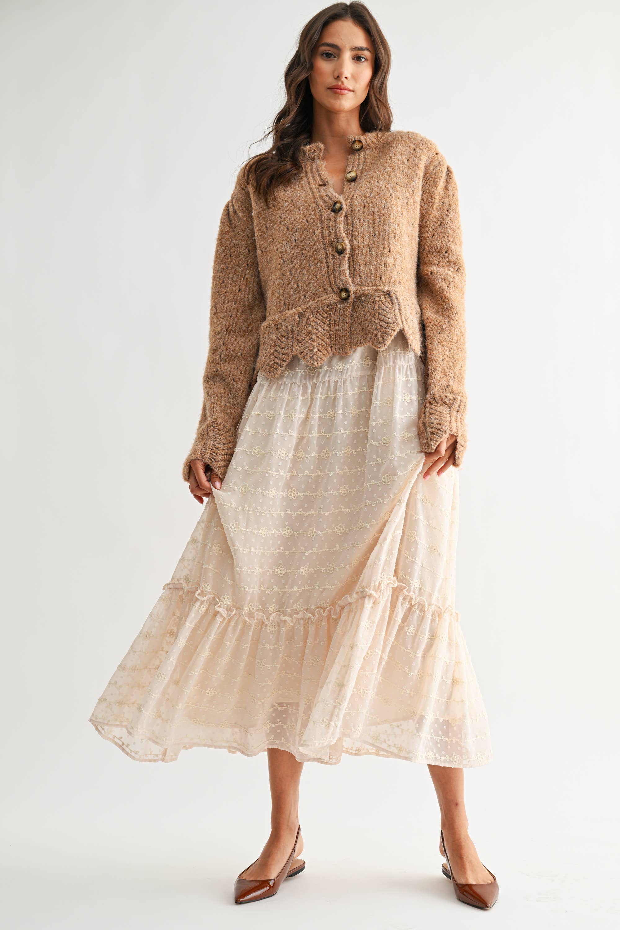 James Textured Knit Cardigan