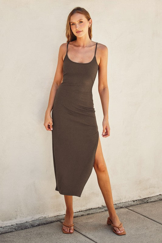 Keep It Simple Midi Slip Dress