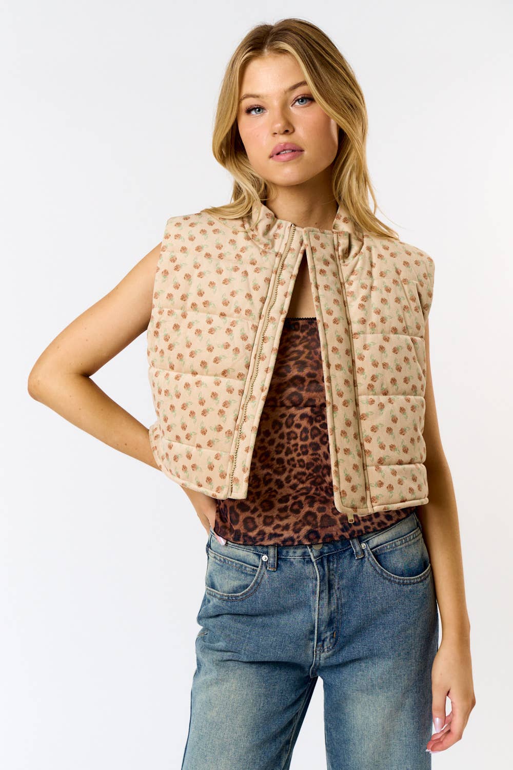 Claire Corduroy Puffer Vest