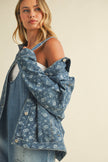 Lacey Floral Denim Jacket