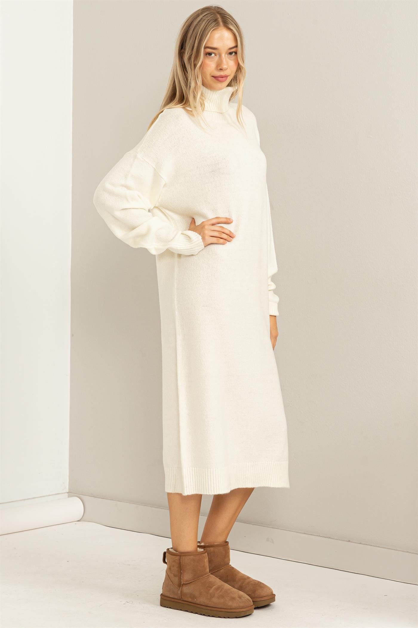 Elia Sweater Dress in Cream