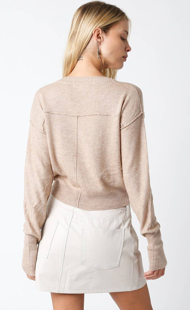 Shelley Sweater in Melange Brown