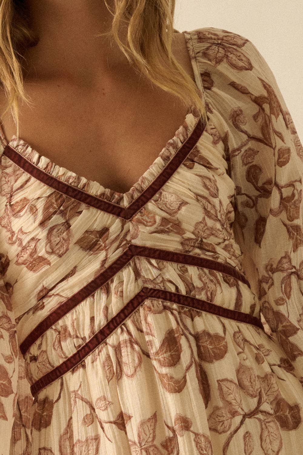 Velvet Bloom Maxi Dress