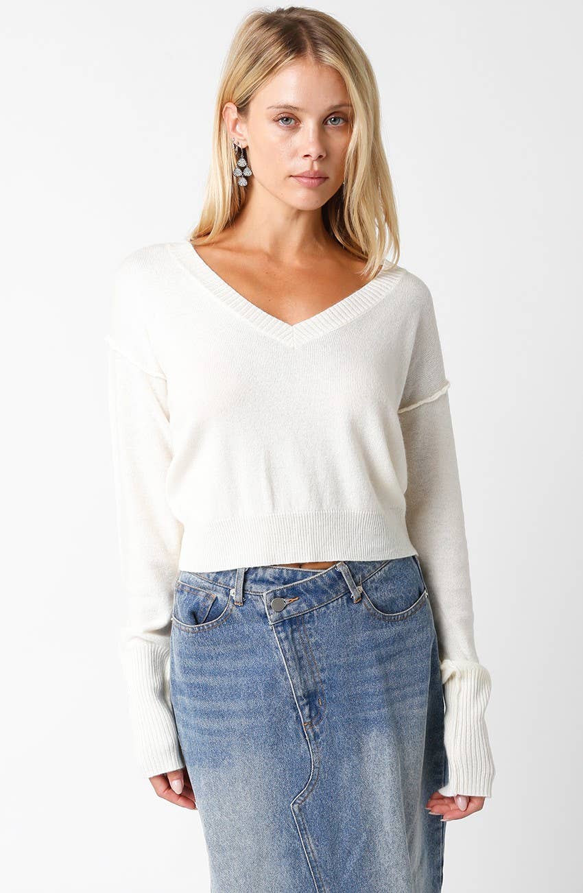 Shelley Sweater in Ivory