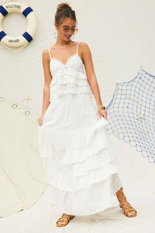 Court Eyelet Cami Top