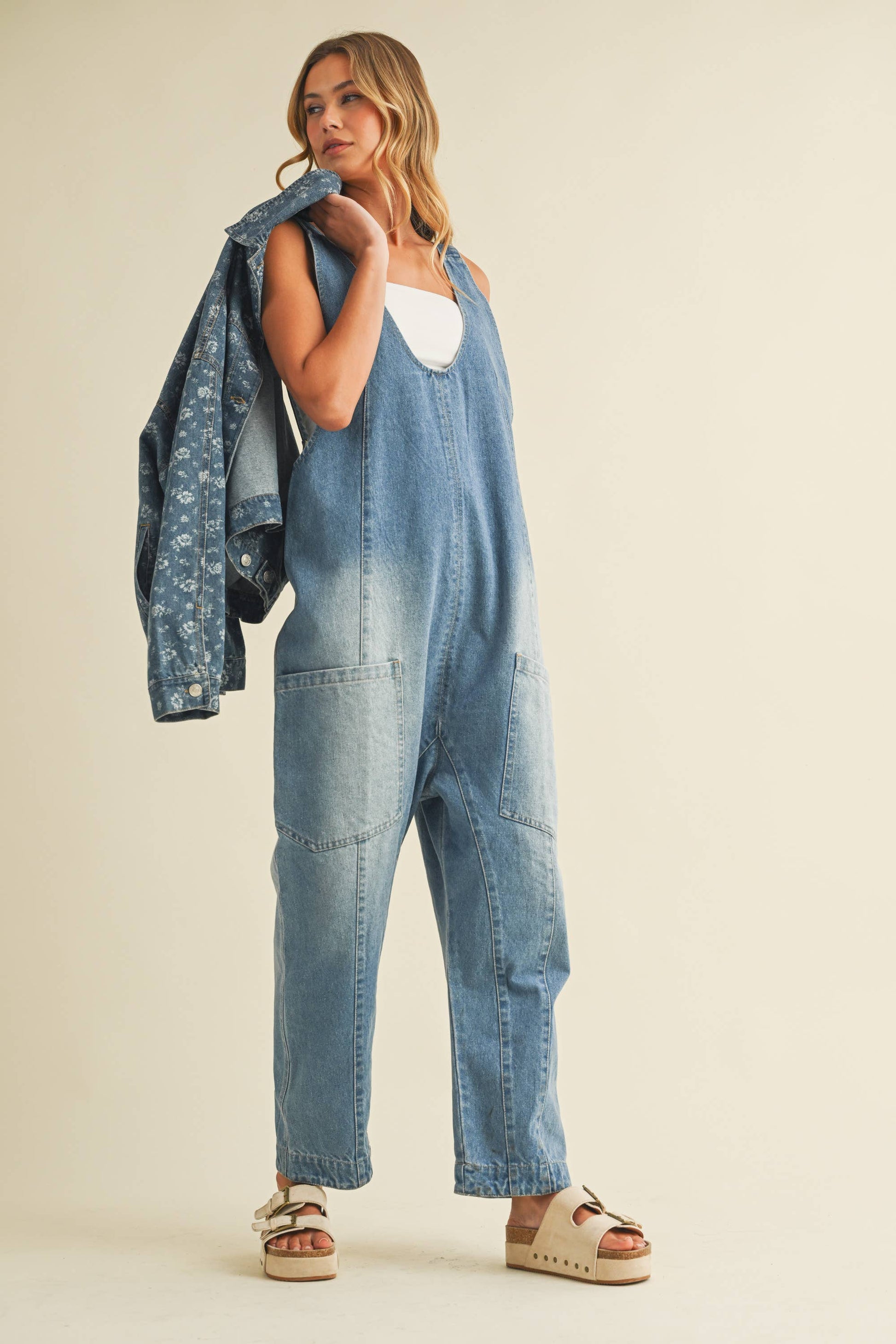 Lacey Floral Denim Jacket