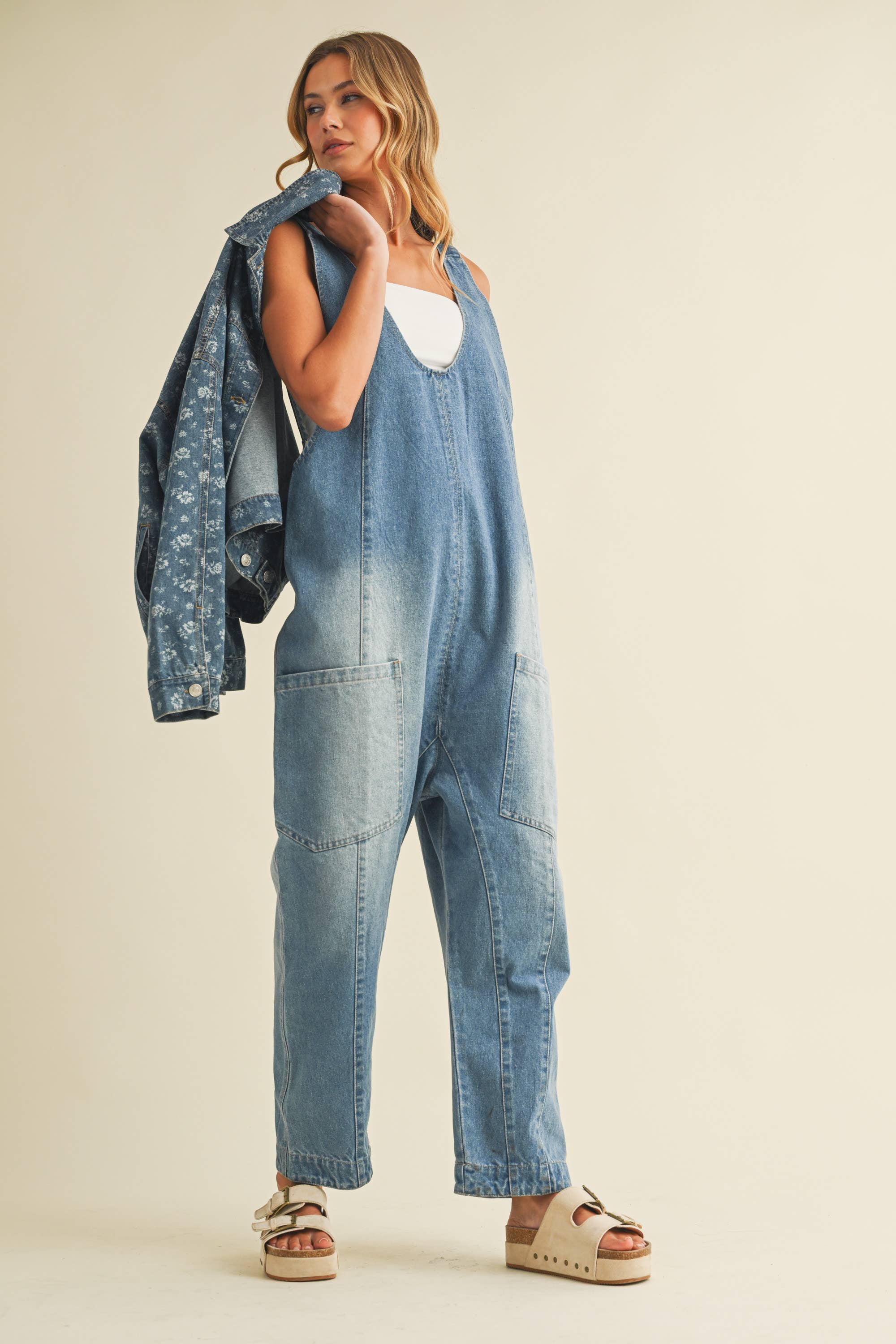 Lacey Floral Denim Jacket