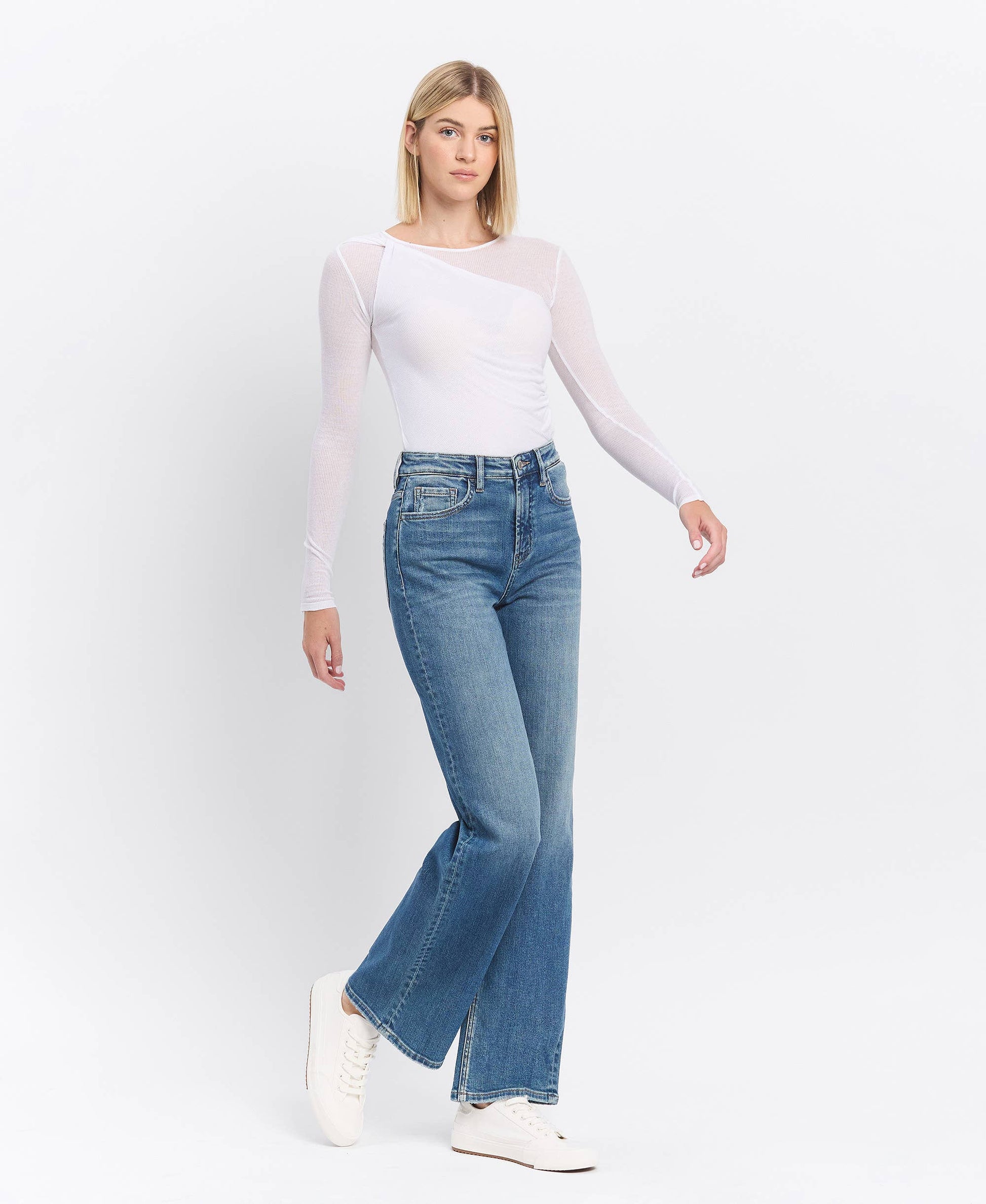 Hank Super High Rise Wide Leg Jeans