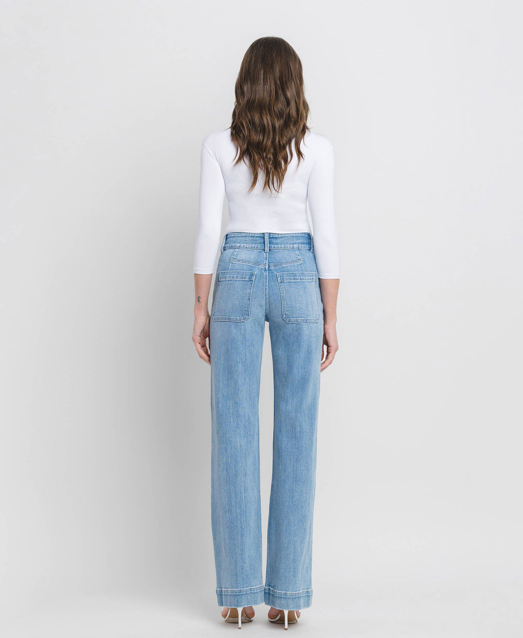 90s Vintage Super High Rise Flare Jeans
